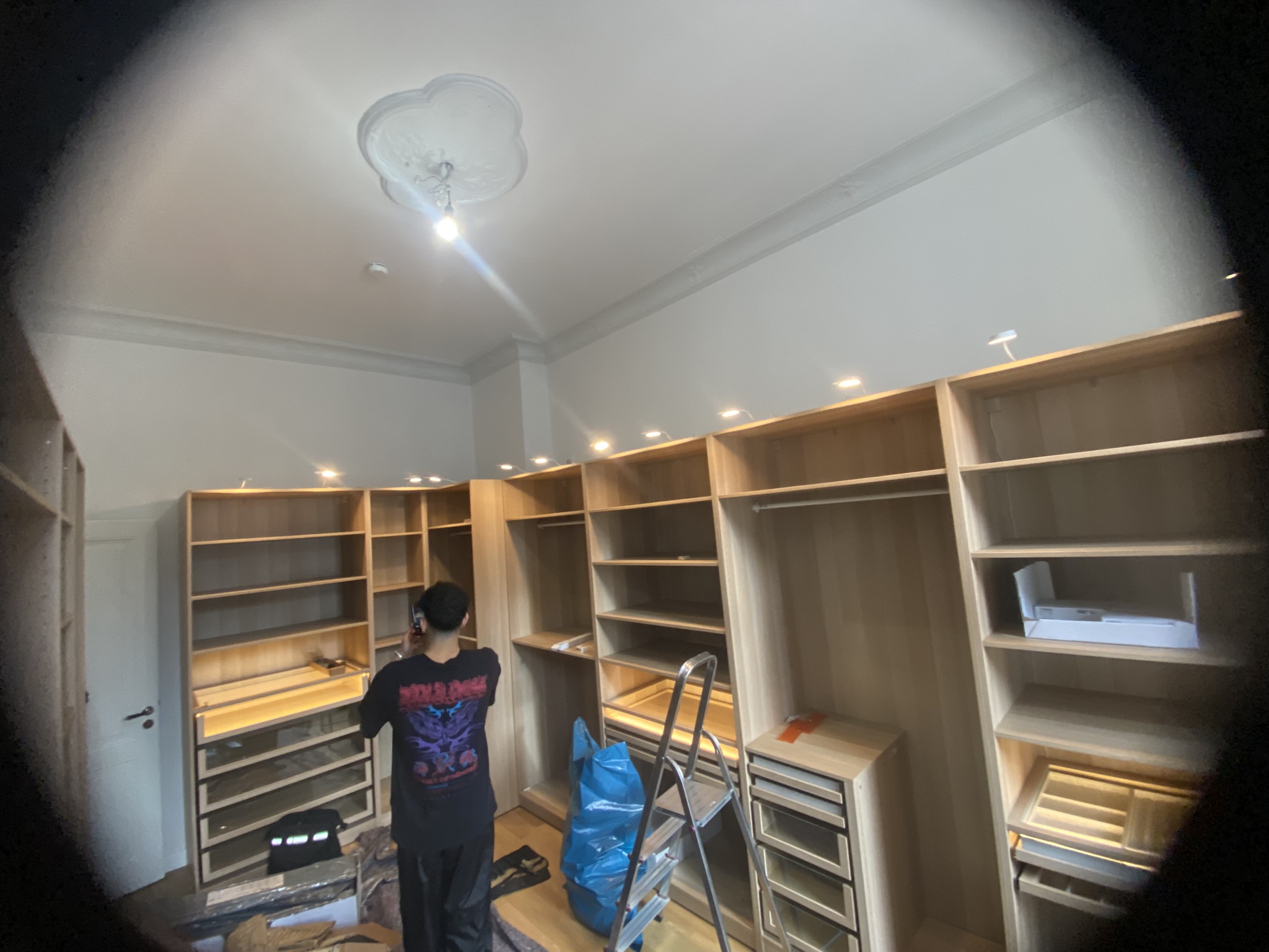 Wardrobe installation